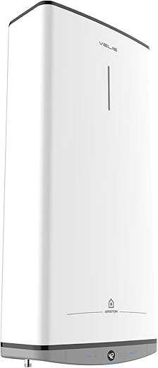 Ariston VELIS DUNE 45 Litres - Ultra-Flat Electric Water Heater - 13% Energy Saving - Designed and manufactured to be installed in France.