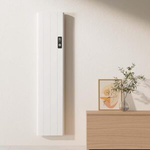 EMKE Chauffage Électrique Mural, Radiateur Électrique 1000 Watt, Chauffage d'Appoint, Fonction APP WiFi, Chauffage Économe en Énergie, Blanc, Affichage LCD.