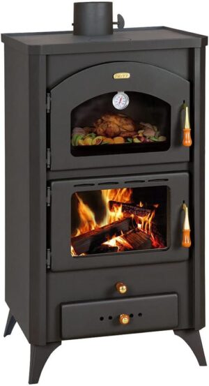 KOMIRO Poêle à bois avec four. Cuisinière de cuisson, puissance de chauffage 14kw.